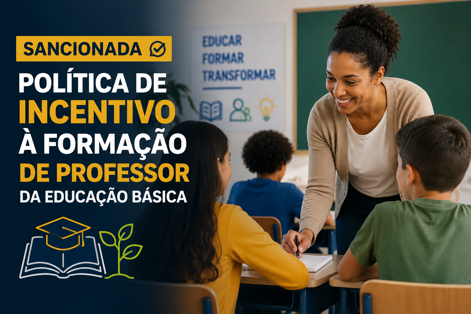 Sancionada lei que cria pol&iacute;tica nacional de incentivo &agrave; forma&ccedil;&atilde;o de professores da educa&ccedil;&atilde;o b&aacute;sica